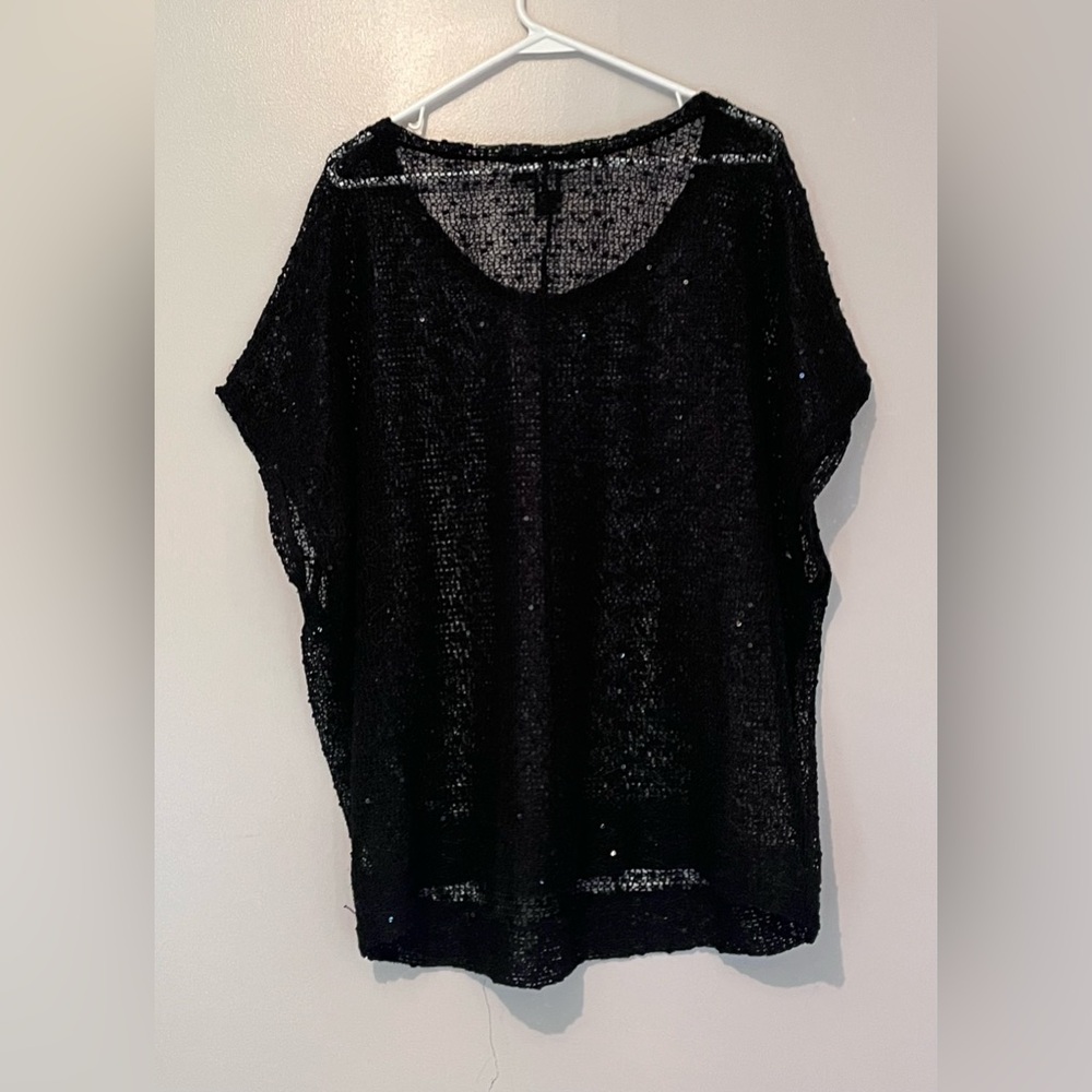 Lane Bryant Black Dolman Sleeve Blouse - Picture 6 of 7